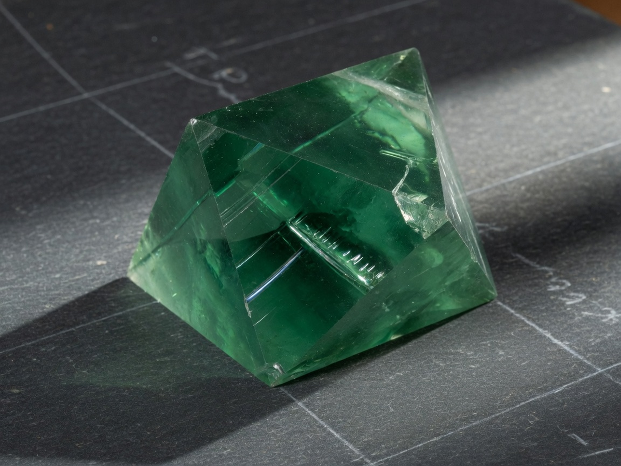 A fluorite octahedron